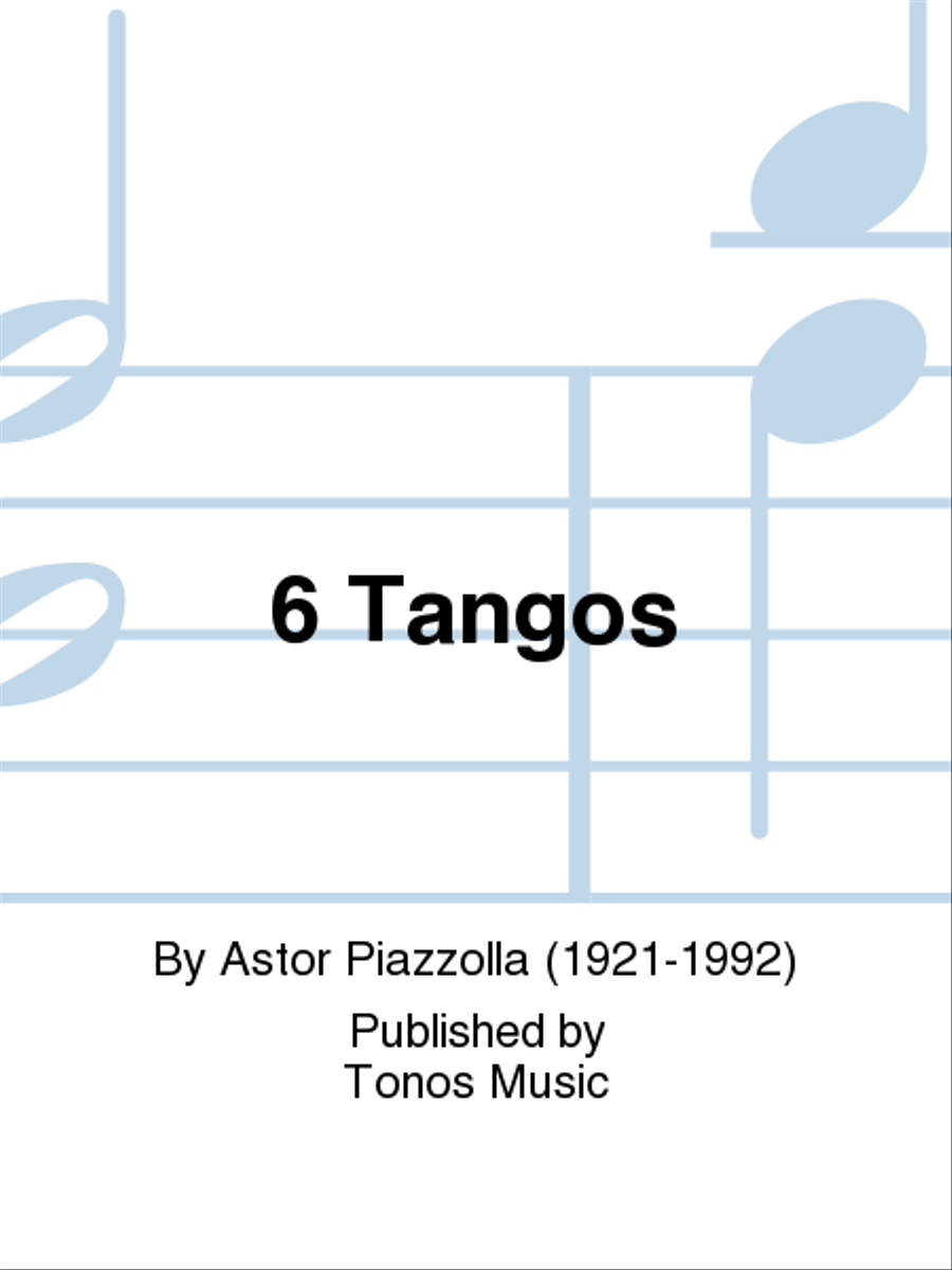 6 Tangos Piano Solo scores gallery preview page 1