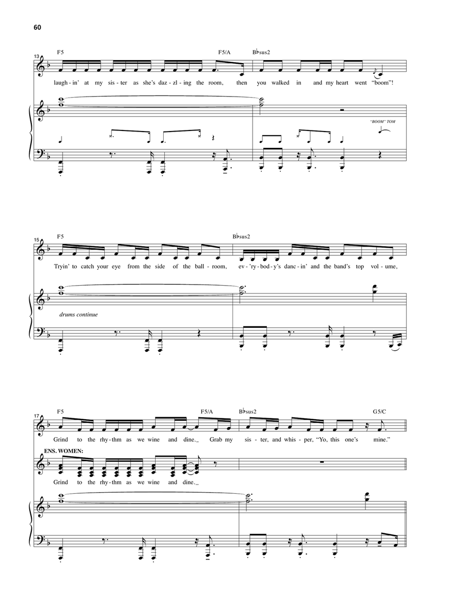 Helpless (from Hamilton) Piano, Vocal scores gallery preview page 3