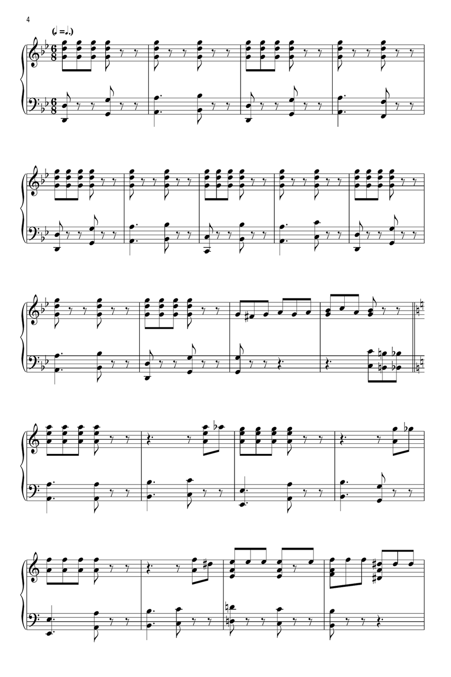 Mutiny Piano Solo scores gallery preview page 4
