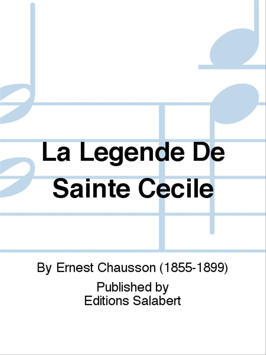 La Legende De Sainte Cecile Voice Solo scores gallery preview page 1