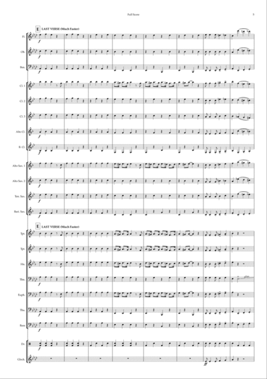 The Hokey Cokey The Hokey Cokey Concert Band scores gallery preview page 5