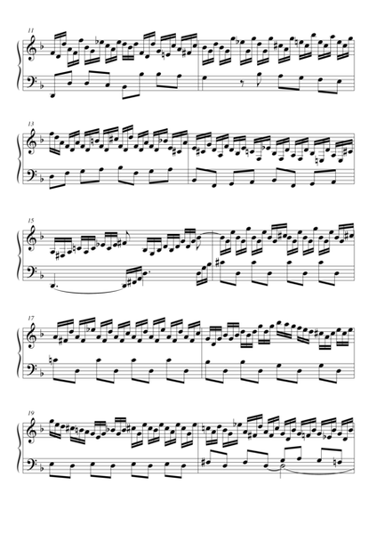 Prelude and Fugue (3 parts) in D minor BWV 851