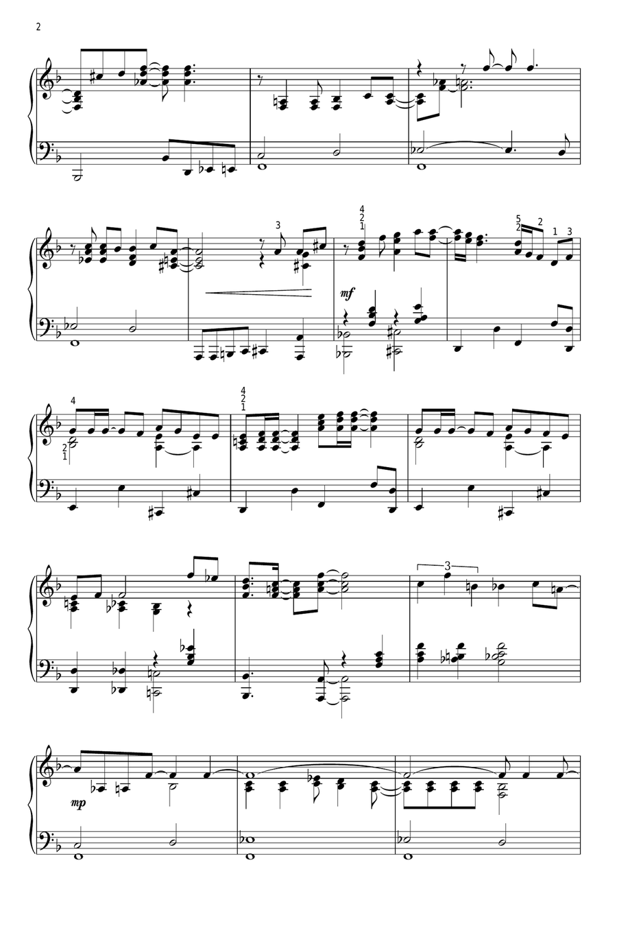 Change The World Piano Solo scores gallery preview page 2
