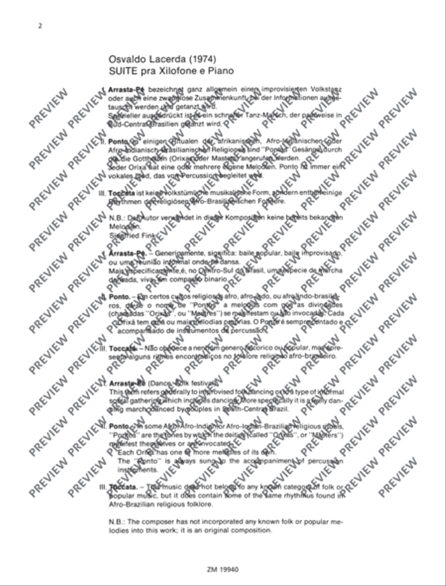 Suite Piano Accompaniment scores gallery preview page 3