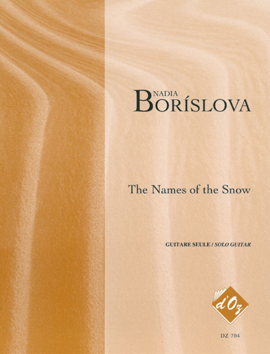 The Names of the Snow Classical Guitar scores gallery preview page 1