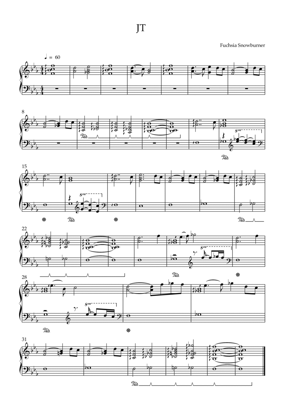 JT JT Piano Solo scores gallery preview page 1