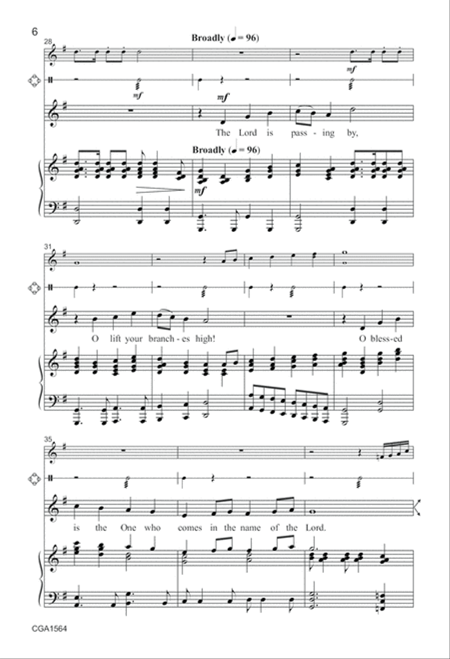 A Joyful Hosanna Unison Choir scores gallery preview page 6