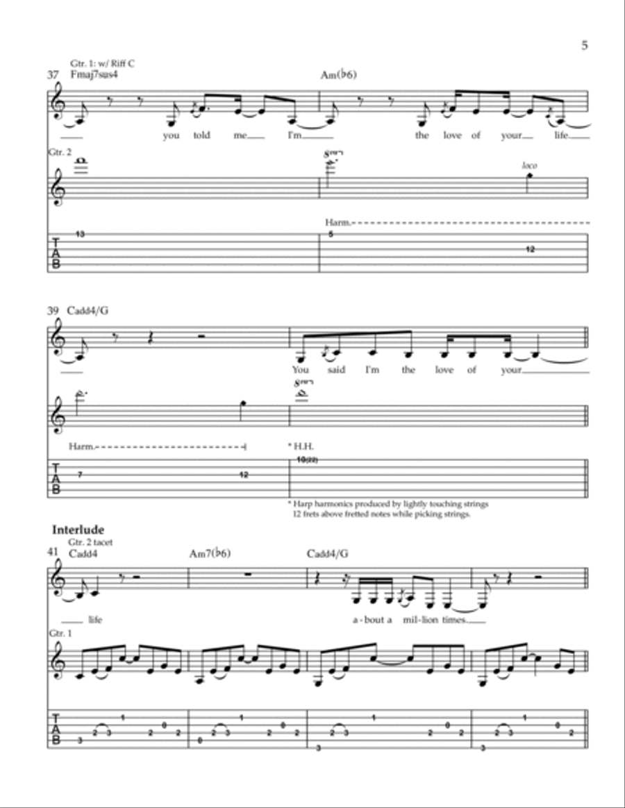 Loml Electric Guitar scores gallery preview page 5