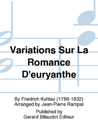 Book cover for Variations Sur La Romance D'Euryanthe