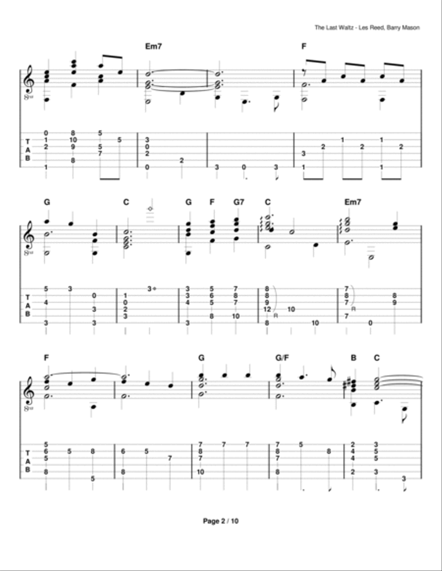 The Last Waltz Electric Guitar scores gallery preview page 2
