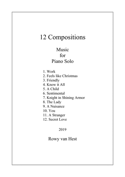 12 Short Compositions for Piano image number null