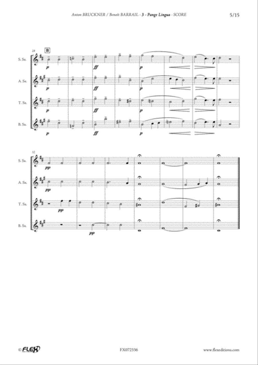 6 Motets 6 Motets Saxophone Quartet scores gallery preview page 6