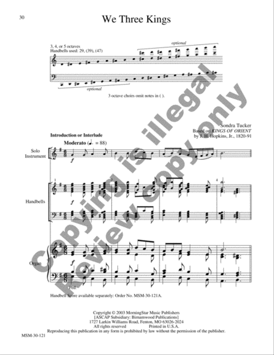 Flexible Hymn Accompaniments for Handbells, Set 1 Choir scores gallery preview page 35