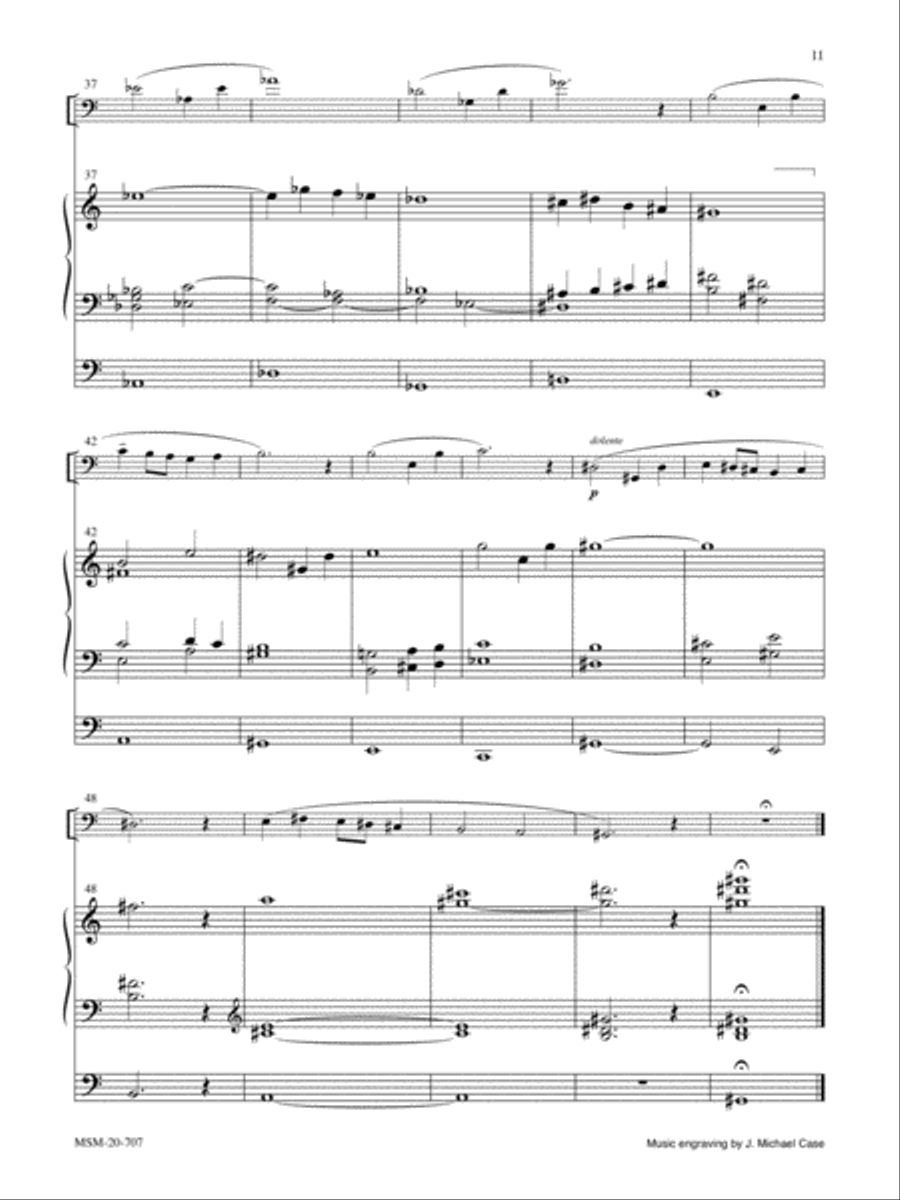 Two Psalm-Preludes for Organ and Solo Instrument Organ scores gallery preview page 7