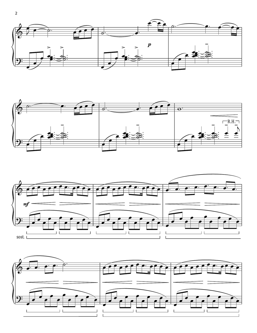 Berceuse Piano Solo scores gallery preview page 2