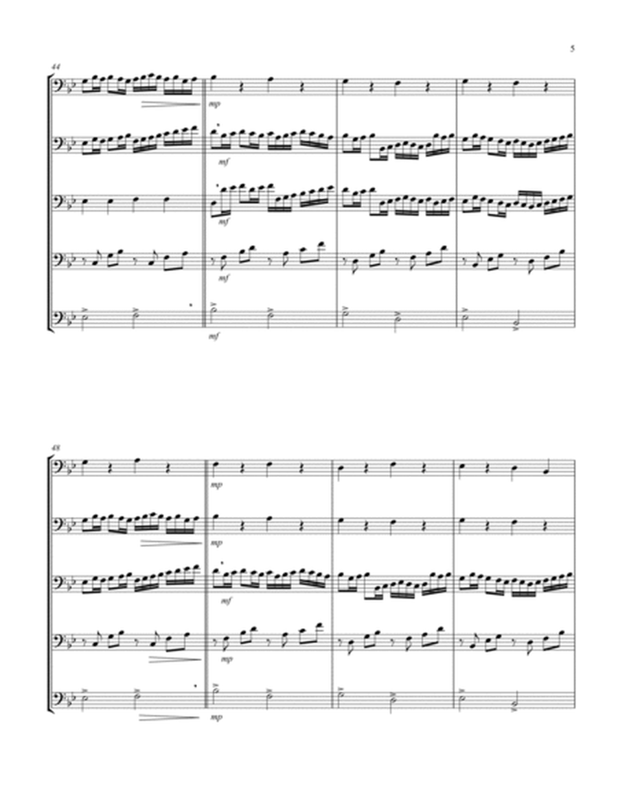 Canon (Pachelbel) (Bb) (Trombone Quintet) image number null