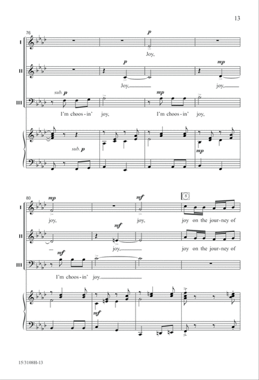 Joy On the Journey of Life 3-Part scores gallery preview page 13