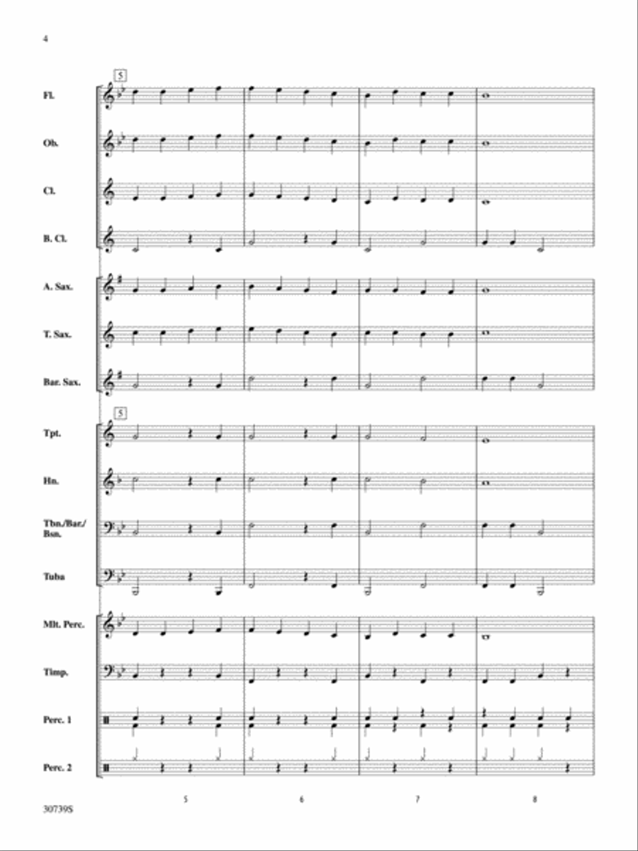Belwin Very Beginning Band Kit #5 Concert Band scores gallery preview page 3