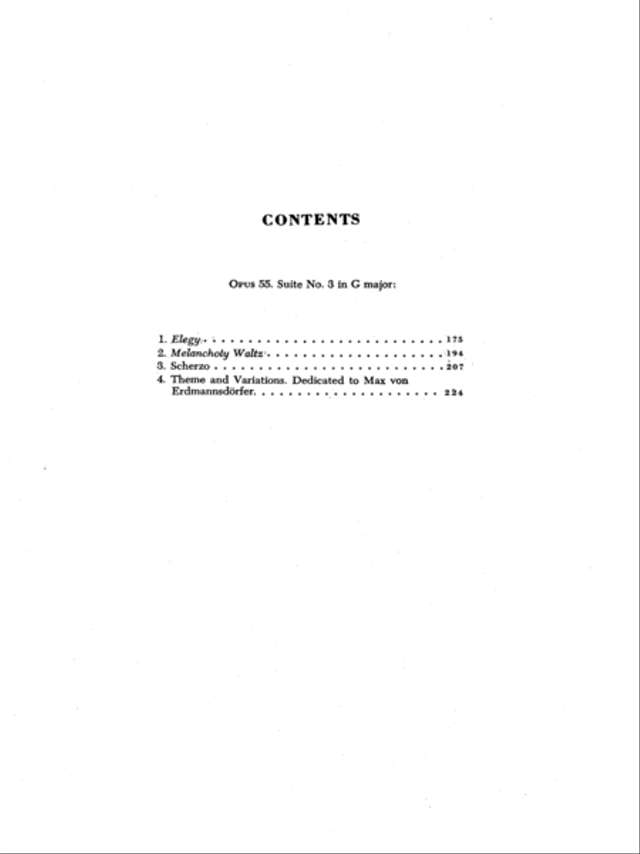 Suite No. 3 in G Major, Op. 55 Small Ensemble scores gallery preview page 3