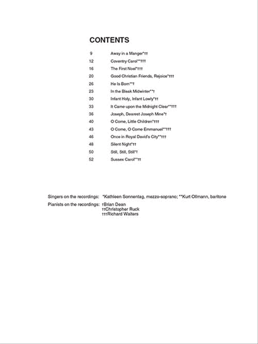 15 Easy Christmas Carol Arrangements – Low Voice Low Voice scores gallery preview page 3