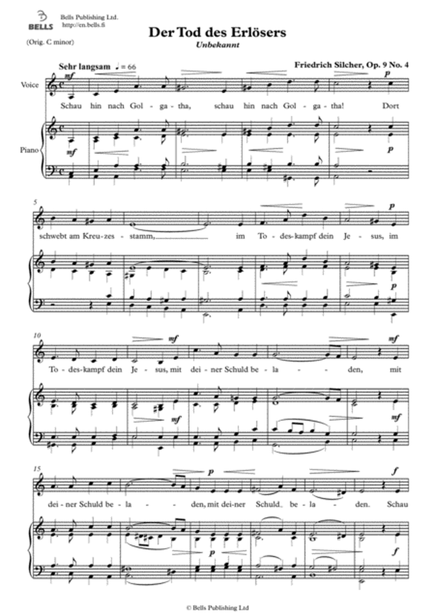 Der Tod des Erlosers, Op. 9 No. 4 (Solo song) (A minor)
