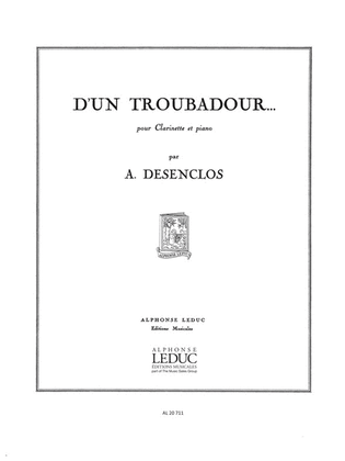 D'un Troubadour... (clarinet & Piano)