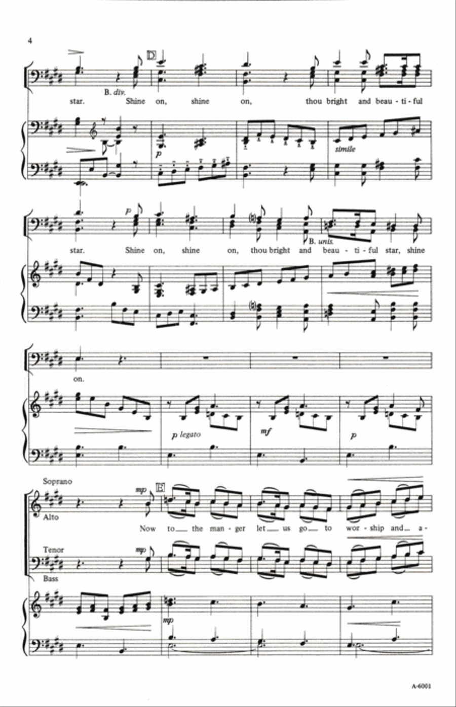 Shine On, O Star Shine On, O Star 4-Part scores gallery preview page 3