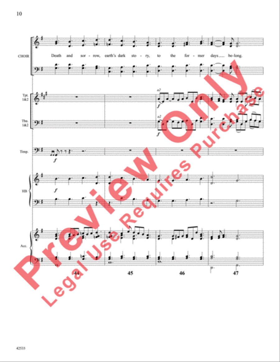 Fanfare and Canticle for Easter Day Choir scores gallery preview page 11