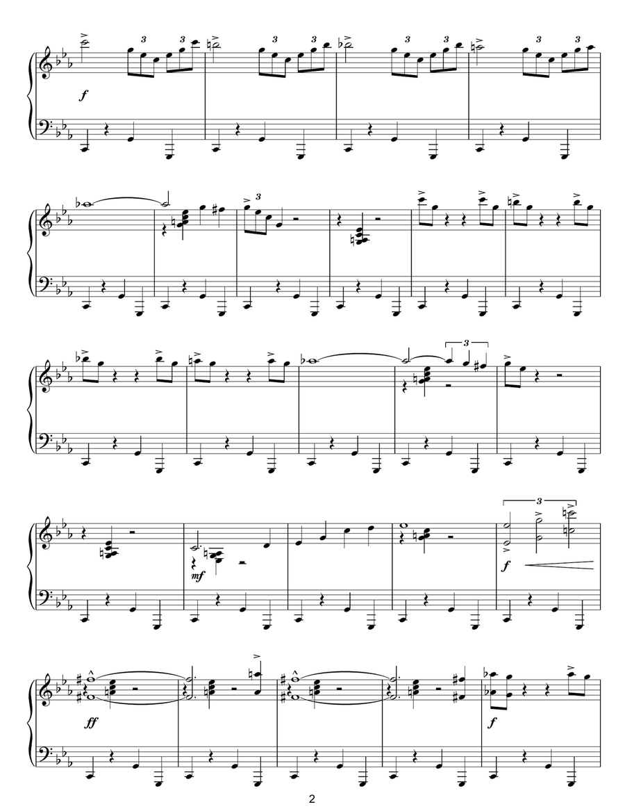 Jungle Fantasy Piano, Vocal, Guitar scores gallery preview page 2