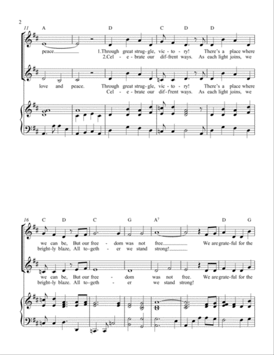 Raise Your Voice for Freedom SA scores gallery preview page 2