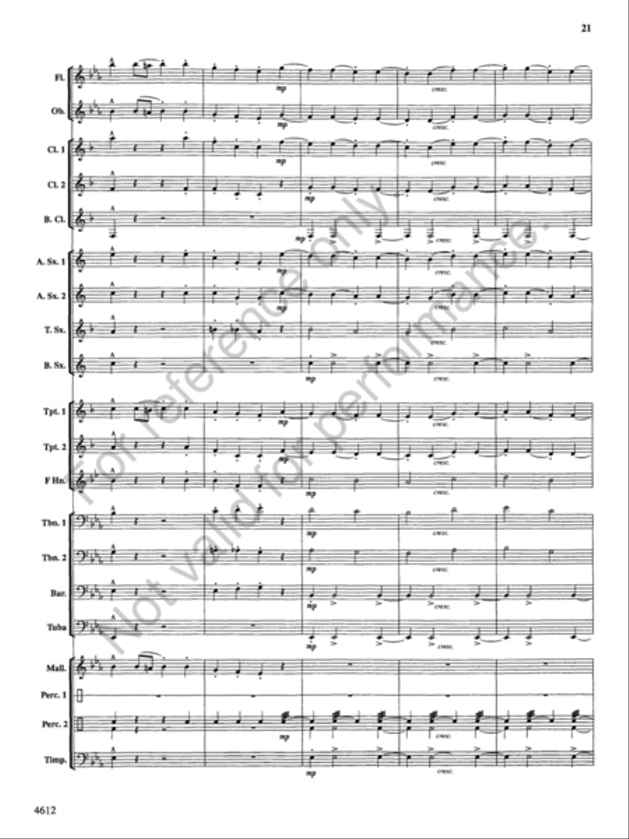 Themes from the Nutcracker Concert Band scores gallery preview page 22