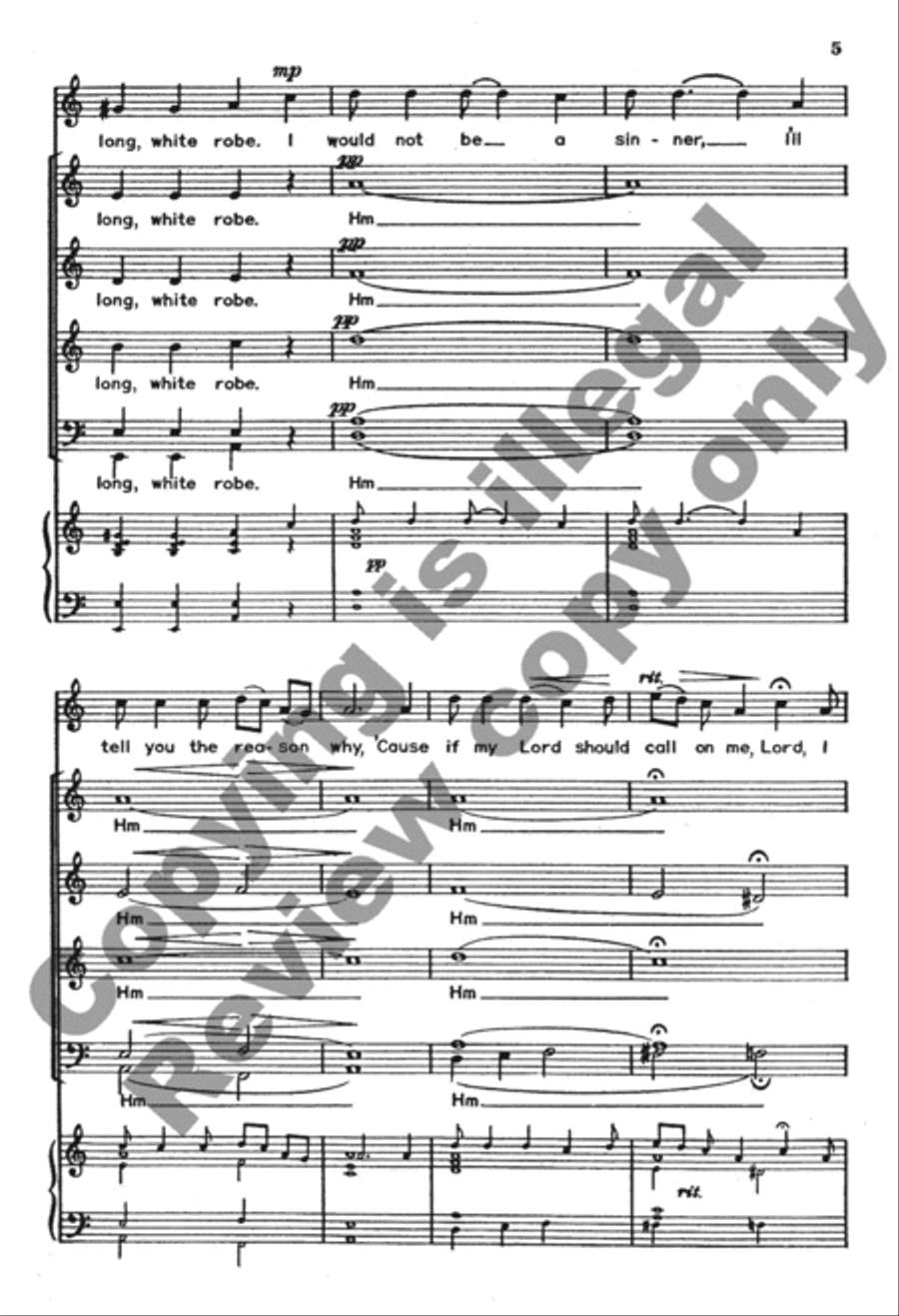 I Wanna be Ready 4-Part scores gallery preview page 5
