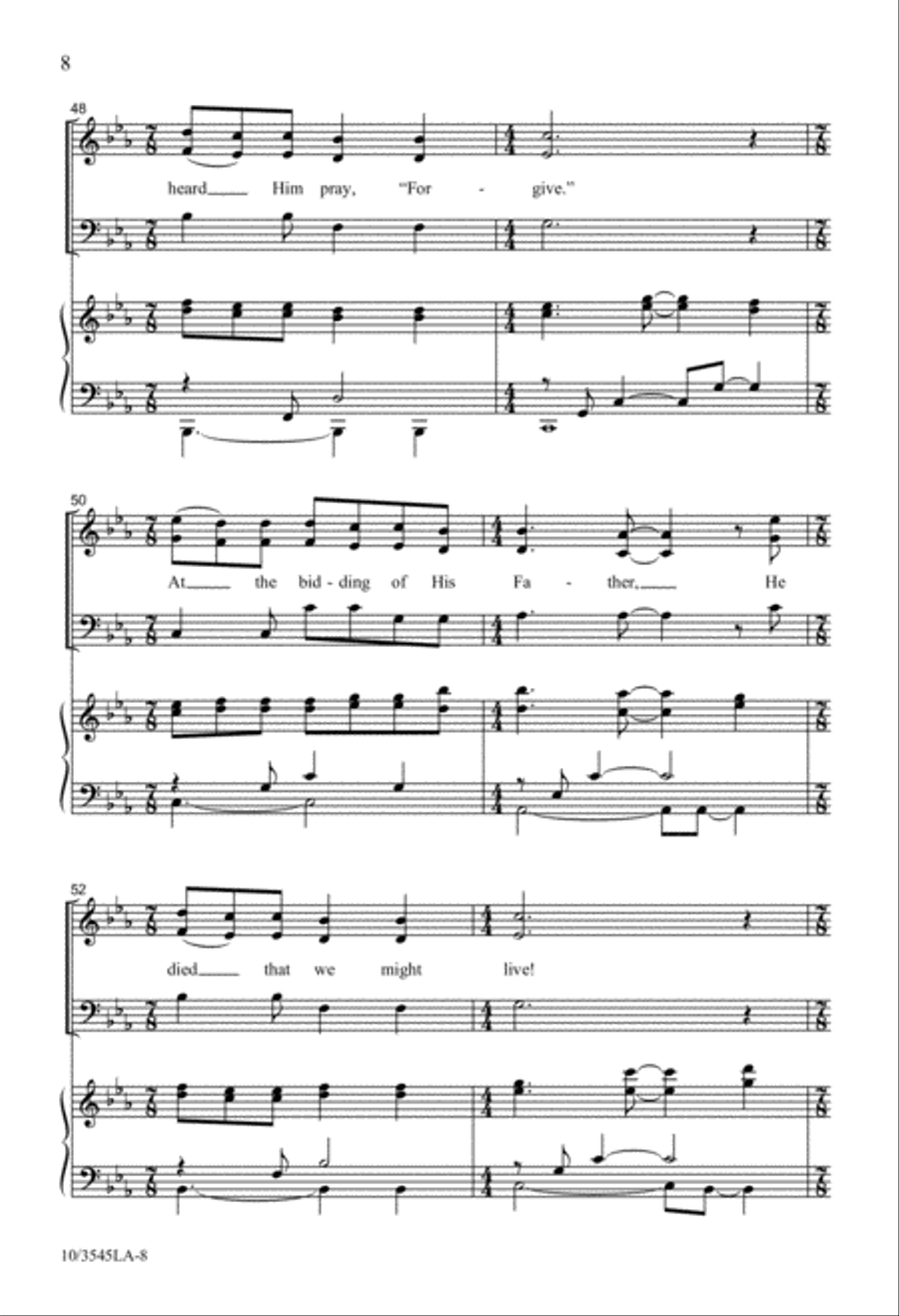Weep, Mother Mary Weep, Mother Mary 4-Part scores gallery preview page 8