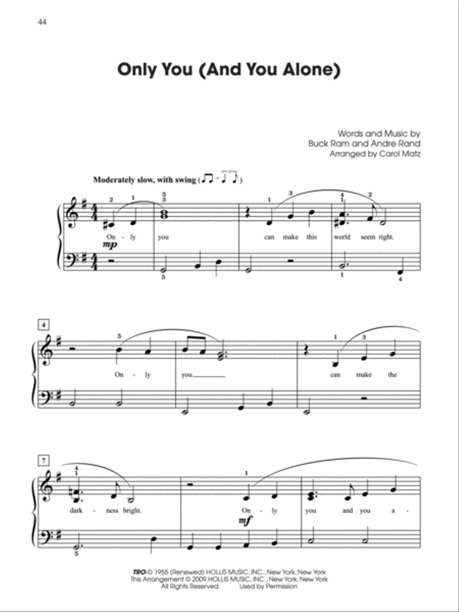 Generations -- Baby Boomers (1950--1963), Book 1 Easy Piano scores gallery preview page 3