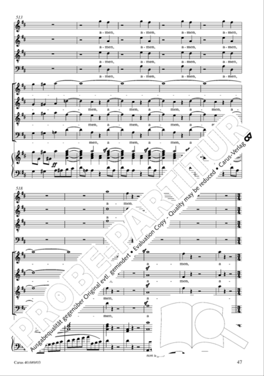 Missa solemnis Missa solemnis 4-Part scores gallery preview page 48