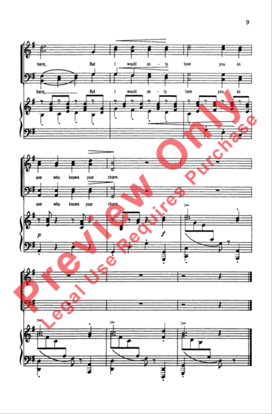 Five German Folk Songs Five German Folk Songs Men's Choir scores gallery preview page 9