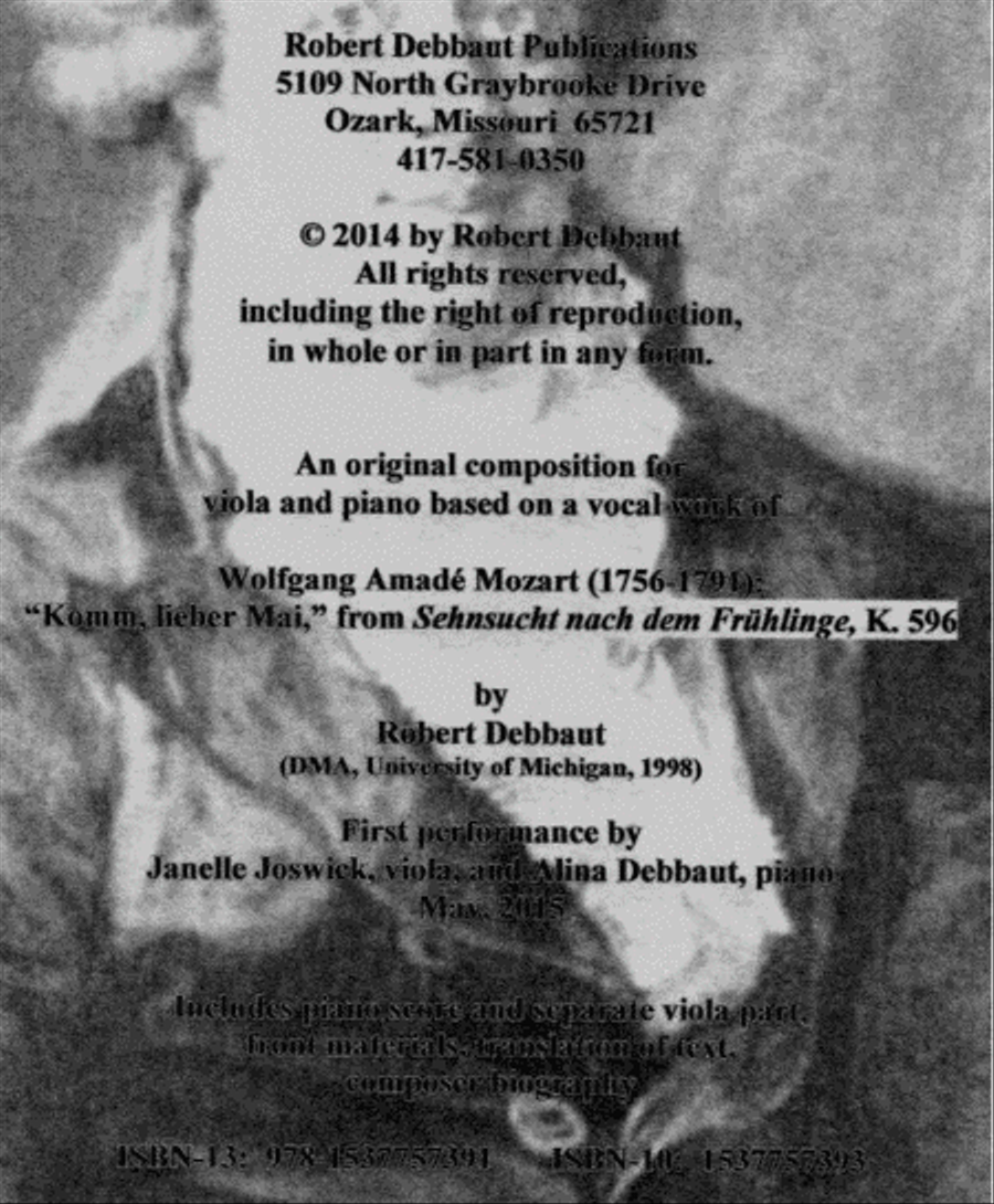 Variations on a Theme of Mozart for Young Violist and Piano Viola scores gallery preview page 2