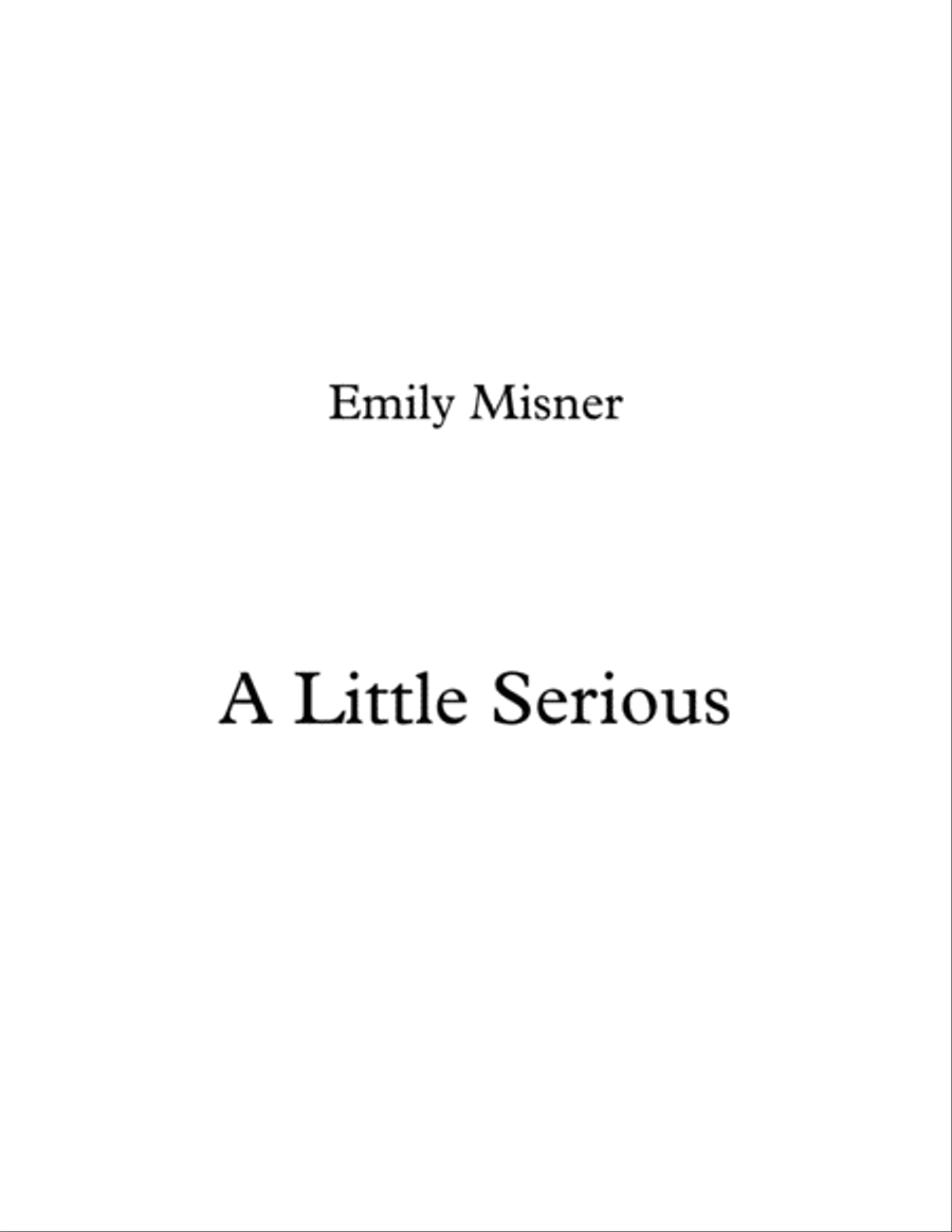 A Little Serious Clarinet Solo scores gallery preview page 1