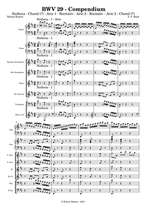 BWV 29 – Wir danken dir, Gott, wir danken dir - Score Only