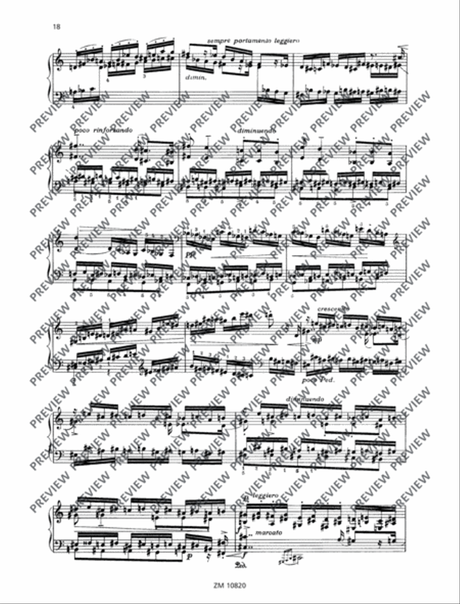 Sonata minacciosa Piano Solo scores gallery preview page 19