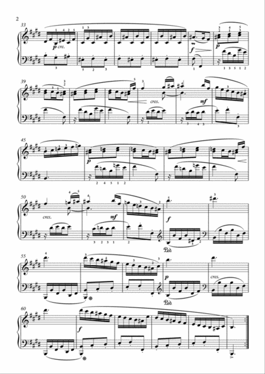 Scarlatti-Sonata in E-Major L.225 K.381(piano) Piano Solo scores gallery preview page 3