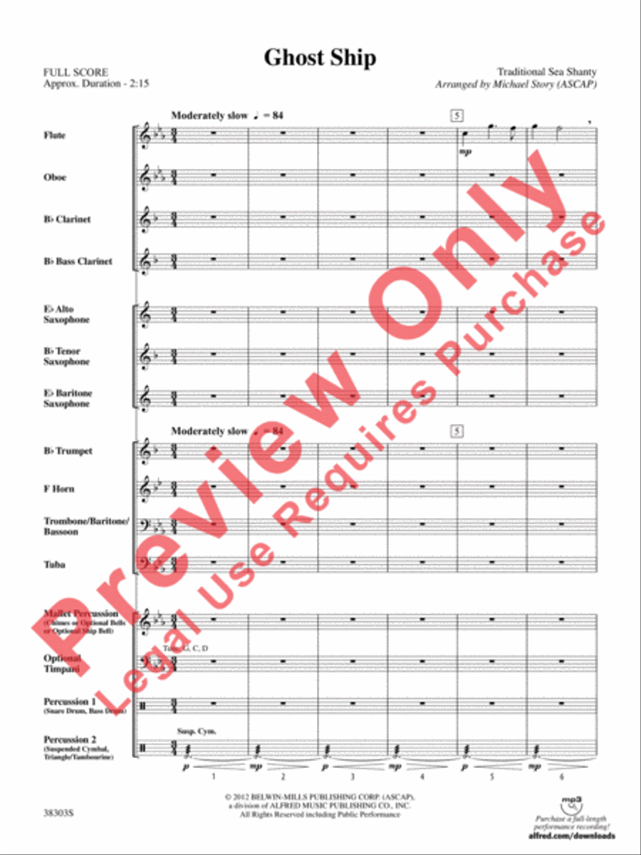 Ghost Ship Concert Band scores gallery preview page 4