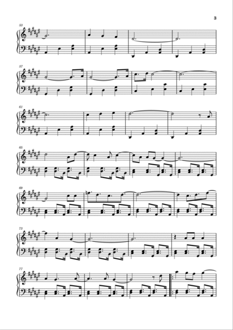 Sit Down Beside Me Piano Solo scores gallery preview page 3