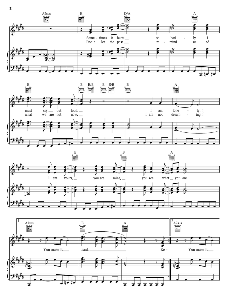 Suite: Judy Blue Eyes Suite: Judy Blue Eyes Piano, Vocal, Guitar scores gallery preview page 2