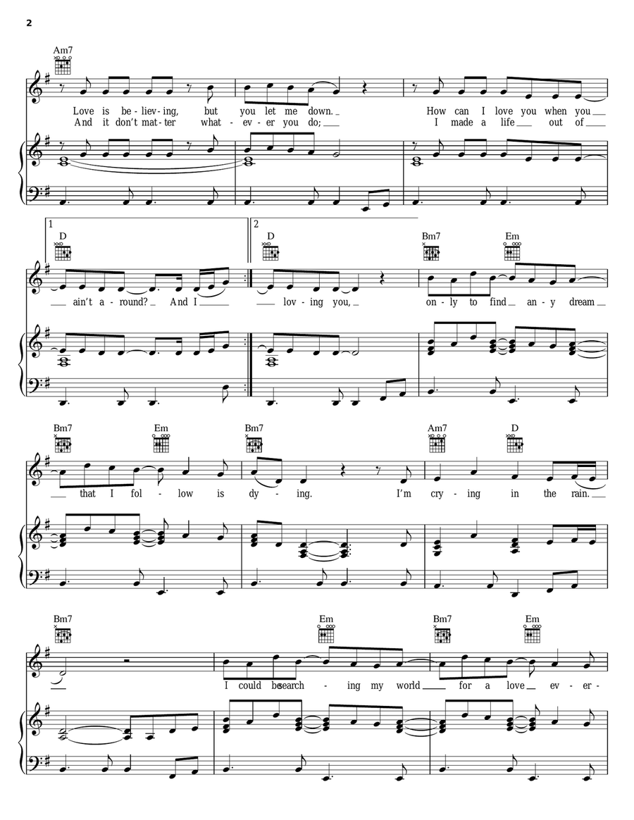 Heartbreaker Heartbreaker Piano, Vocal, Guitar scores gallery preview page 2