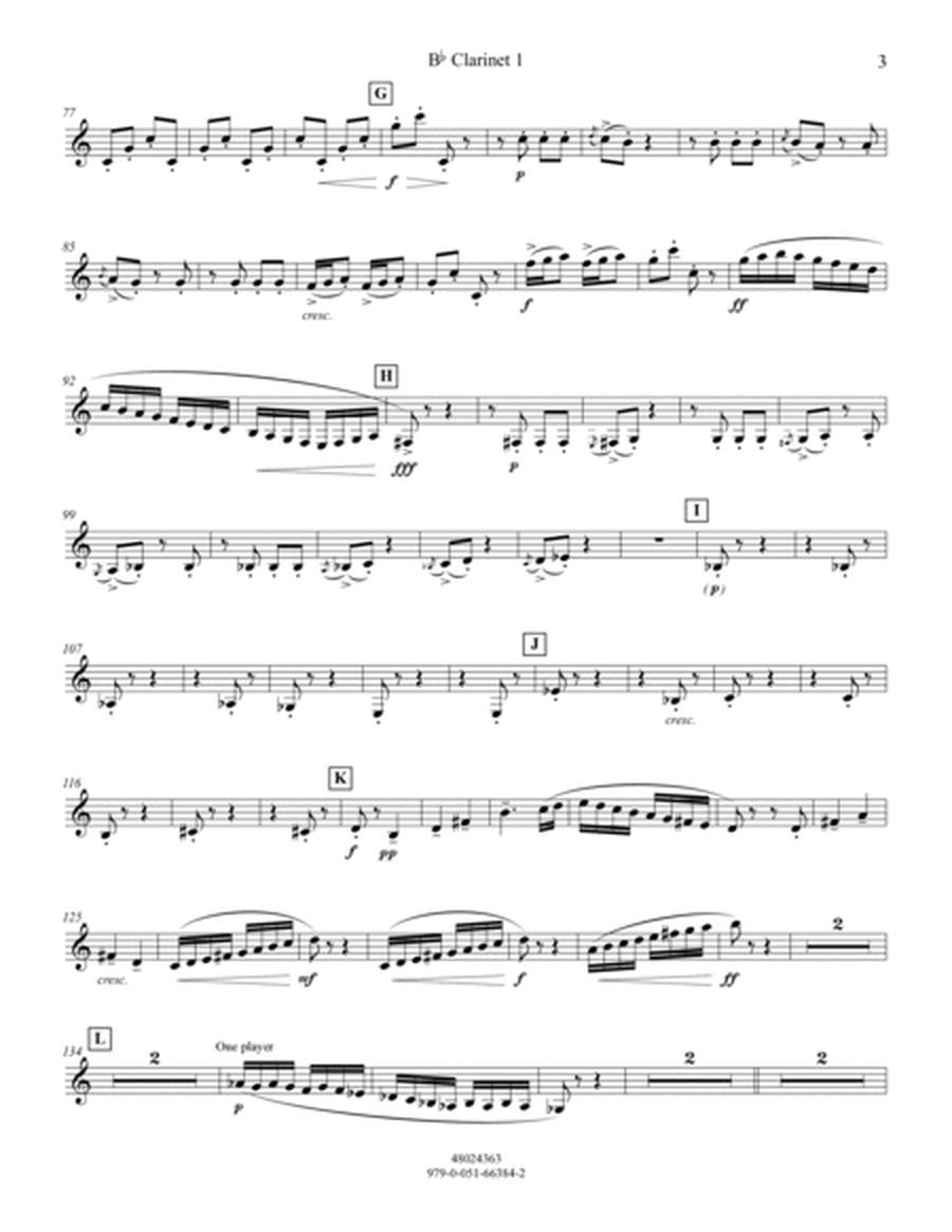 Theme and Fugue from The Young Person's Guide to the Orchestra - Bb Clarinet 1