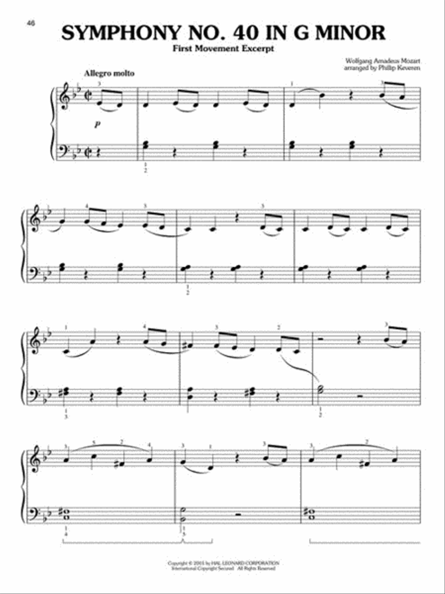 21 Great Classics Easy Piano scores gallery preview page 2