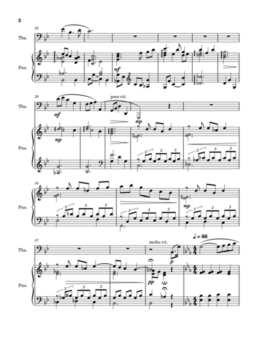 Pax Aeternam for tuba and piano image number null