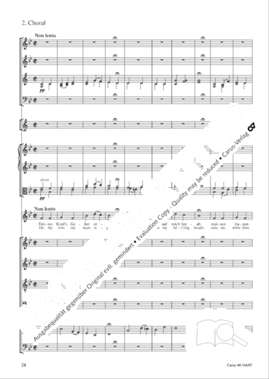 Hymn; Three sacred songs; fugue (Hymne; Drei geistliche Lieder und Fuge) Orchestra scores gallery preview page 25