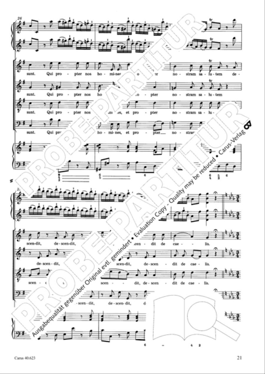 Missa brevis in G major Missa brevis in G major 4-Part scores gallery preview page 22